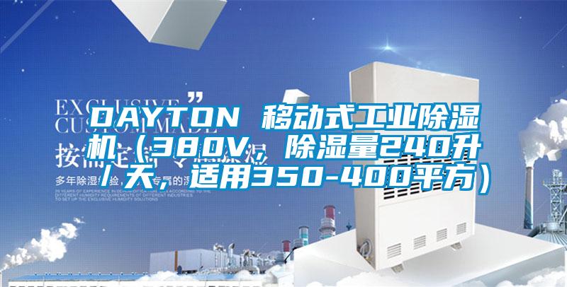 DAYTON 移動式工業(yè)除濕機(jī)（380V，除濕量240升／天，適用350-400平方）