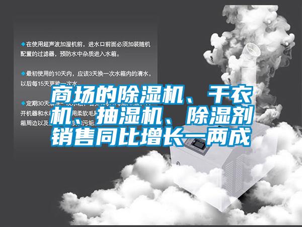 商場的除濕機、干衣機、抽濕機、除濕劑銷售同比增長一兩成