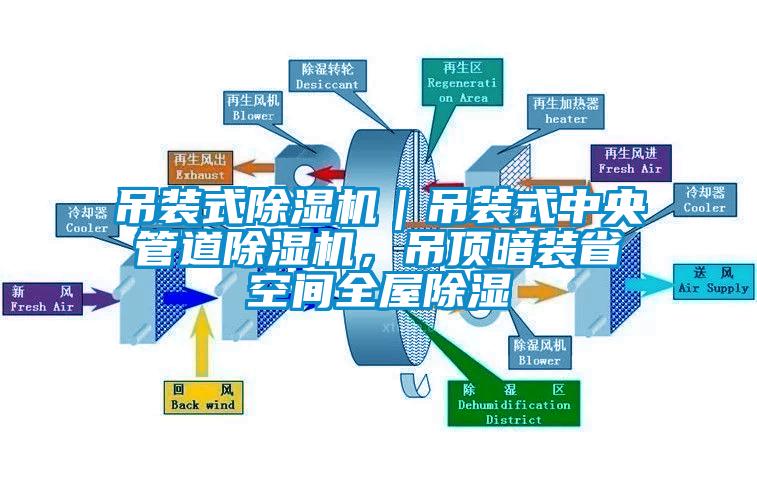 吊裝式除濕機(jī)｜吊裝式中央管道除濕機(jī)，吊頂暗裝省空間全屋除濕