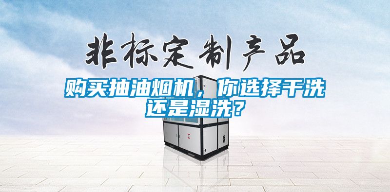 購(gòu)買(mǎi)抽油煙機(jī)，你選擇干洗還是濕洗？